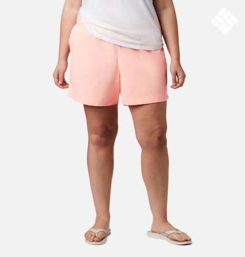 Columbia PFG Backcast Vann Shorts Dame Korall | Plus Size 87201E